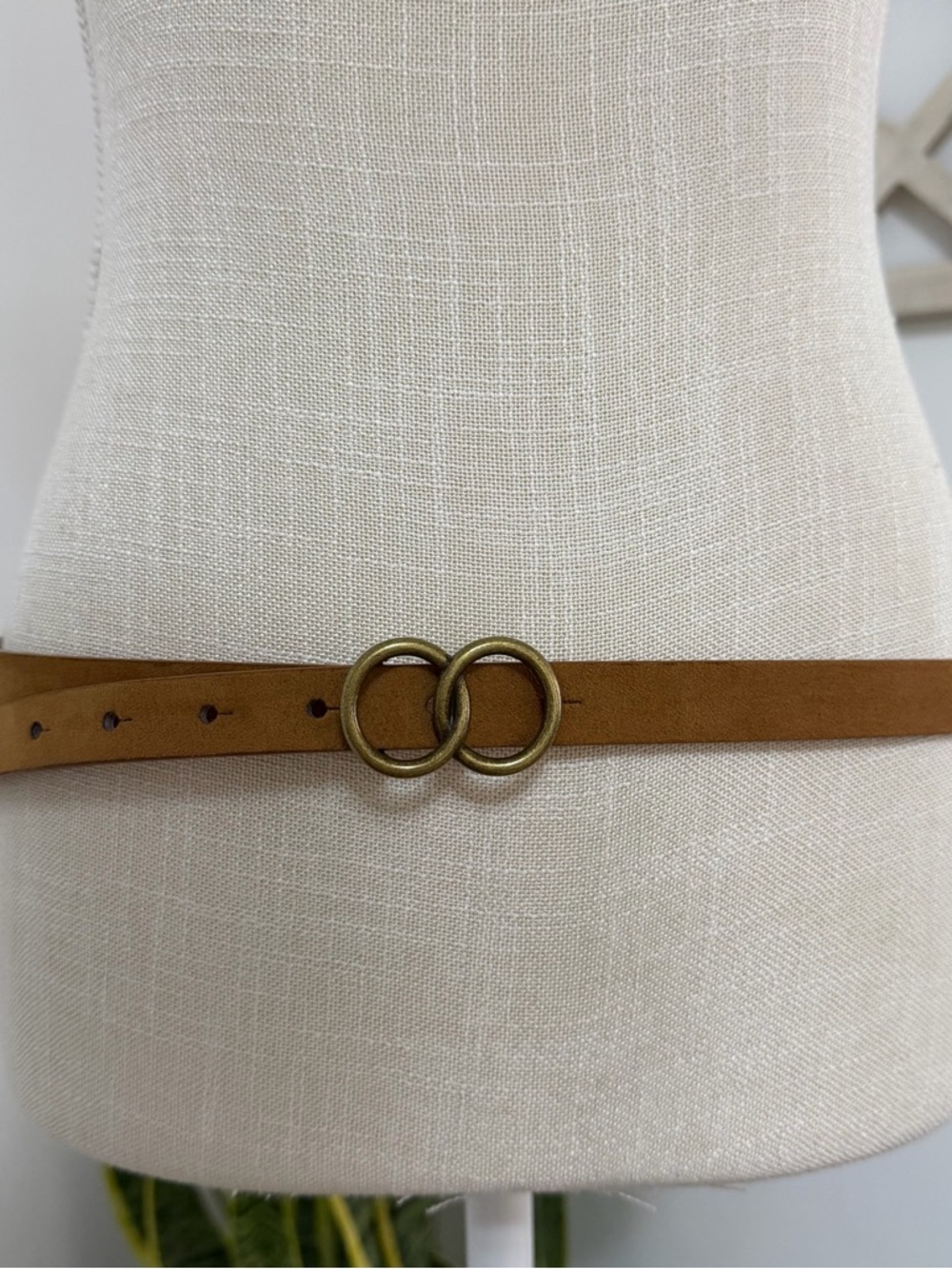 Aeropostale Faux Leather Double O-Ring Belt Women’s Size M/L